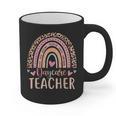 Cute Daycare Teacher Rainbow Leopard Print Childcare Worker Graphic Print Coffee Mug, trending gift