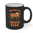 Cute Thanksgiving Teacher Thankful For My Sweetie Pies Mom Graphic Print Coffee Mug, Couple Gifts, trending gift