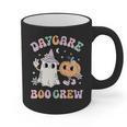 Daycare Boo Crew Groovy Halloween Floral Ghost Kid Teacher Graphic Print Coffee Mug, Groovy Teacher Gifts, trending gift
