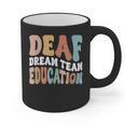 Deaf Dream Team Education Deaf Education Teacher Graphic Print Coffee Mug, trending gift Deaf Dream Team Education Deaf Education Teacher Graphic Print Coffee Mug, trending gift