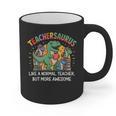 Dinosaurs Teachersaurus Like A Normal Teacher More Awesome Graphic Print Coffee Mug, trending gift Dinosaurs Teachersaurus Like A Normal Teacher More Awesome Graphic Print Coffee Mug, trending gift