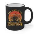 English Teacher Matching This Is My Scary Halloween Costume Graphic Print Coffee Mug, English Teacher Gifts, trending gift