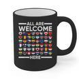 ESL Teacher All Are Welcome Here For Worlds Virtual Teachers Graphic Print Coffee Mug, Esl Teacher Gifts, trending gift ESL Teacher All Are Welcome Here For Worlds Virtual Teachers Graphic Print Coffee Mug, Esl Teacher Gifts, trending gift