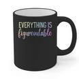 Everything Is Figureoutable Teacher Motivational - -Adults Small Short Sleeve Crew Collar Modern Fun Vacation Cotton Polyester Machine Wash Graphic Print Coffee Mug, trending gift Everything Is Figureoutable Teacher Motivational - -Adults Small Short Sleeve Crew Collar Modern Fun Vacation Cotton Polyester Machine Wash Graphic Print Coffee Mug, trending gift