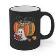 Fall Book Pumpkin Ghost Reading Books Halloween Teacher Graphic Print Coffee Mug, trending gift Fall Book Pumpkin Ghost Reading Books Halloween Teacher Graphic Print Coffee Mug, trending gift