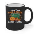 Are You Fall O Ween Directions Halloween Teacher Retro Graphic Print Coffee Mug, trending gift