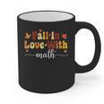 Fall Teacher Fall In Love With Math Math Thanksgiving Graphic Print Coffee Mug, trending gift