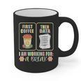 First Coffee Then Data SPED Teacher Taking a Break Graphic Print Coffee Mug, trending gift First Coffee Then Data SPED Teacher Taking a Break Graphic Print Coffee Mug, trending gift