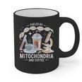Fueled By Mitochondria Coffee Science Teacher Student Graphic Print Coffee Mug, Science Teacher Gifts, trending gift