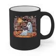 Ghost Book Reading Halloween Books Lover Teacher Graphic Print Coffee Mug, trending gift Ghost Book Reading Halloween Books Lover Teacher Graphic Print Coffee Mug, trending gift