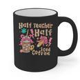 Half Teacher Half Iced Coffee Back To School Graphic Print Coffee Mug, trending gift Half Teacher Half Iced Coffee Back To School Graphic Print Coffee Mug, trending gift