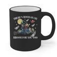 Halloween There's Room On My Broom For You Too Teacher Graphic Print Coffee Mug, trending gift