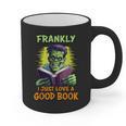 Halloween Teacher Librarian Frankenstein Reading Books Graphic Print Coffee Mug, trending gift Halloween Teacher Librarian Frankenstein Reading Books Graphic Print Coffee Mug, trending gift