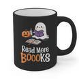 Halloween Teacher Women Cute Reading Ghost Read More Books Graphic Print Coffee Mug, trending gift