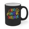 Happy 100th Day Of School 100 Days Brighter Girls Teacher Graphic Print Coffee Mug, trending gift Happy 100th Day Of School 100 Days Brighter Girls Teacher Graphic Print Coffee Mug, trending gift