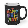 Happy Fri-Yay Teacher Life Weekend Pun Happy Friday Graphic Print Coffee Mug, trending gift