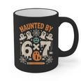 Haunted By 6x7 Math Teacher Halloween Pun Graphic Print Coffee Mug, trending gift Haunted By 6x7 Math Teacher Halloween Pun Graphic Print Coffee Mug, trending gift