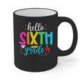 Hello Sixth Grade Cute Back To School 6th Grade Teacher Kids Graphic Print Coffee Mug, trending gift Hello Sixth Grade Cute Back To School 6th Grade Teacher Kids Graphic Print Coffee Mug, trending gift