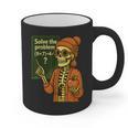 HUGvyn Halloween Skeleton Six Seven 67 Meme PEMDAS Teacher Graphic Print Coffee Mug, trending gift HUGvyn Halloween Skeleton Six Seven 67 Meme PEMDAS Teacher Graphic Print Coffee Mug, trending gift