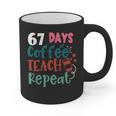 Humor Meme 67 Days Of School Coffee Lover Educator Teacher Graphic Print Coffee Mug, trending gift