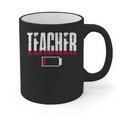 Humor Teacher Empty Battery Power Men Women Graphic Print Coffee Mug, trending gift Humor Teacher Empty Battery Power Men Women Graphic Print Coffee Mug, trending gift