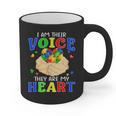 I Am Their Voice They Are My Heart Autism Awareness Teacher Graphic Print Coffee Mug, trending gift I Am Their Voice They Are My Heart Autism Awareness Teacher Graphic Print Coffee Mug, trending gift