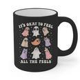 It’s Okay To Feel All The Feels Special Ed Teacher Halloween Graphic Print Coffee Mug, trending gift