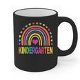 Kindergarten Rainbow Girls Boys Teacher Team Kinder Squad Graphic Print Coffee Mug, trending gift Kindergarten Rainbow Girls Boys Teacher Team Kinder Squad Graphic Print Coffee Mug, trending gift