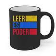 Leer Es Poder Colombian Spanish Teacher Maestra Colombia Graphic Print Coffee Mug, trending gift Leer Es Poder Colombian Spanish Teacher Maestra Colombia Graphic Print Coffee Mug, trending gift