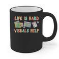 Life Is Hard Visuals Help Special Education SPED Teacher Graphic Print Coffee Mug, trending gift Life Is Hard Visuals Help Special Education SPED Teacher Graphic Print Coffee Mug, trending gift