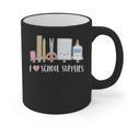 I Love School Supplies Teacher Shirt Graphic Print Coffee Mug, trending gift