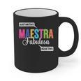 Maestra Fabulosa Bilingual Spanish Espanol Teacher School Graphic Print Coffee Mug, trending gift