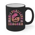 Man I Feel Like a Teacher Women Western Teacher Halloween Graphic Print Coffee Mug, trending gift