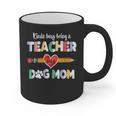 Mothers Day For Teacher Dog Lover Dog Mom Teacher Graphic Print Coffee Mug, Couple Gifts, trending gift