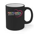 Multilingual Learner Teacher Heart Graphic Print Coffee Mug, trending gift Multilingual Learner Teacher Heart Graphic Print Coffee Mug, trending gift