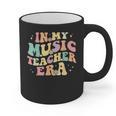 In My Music Teacher Era Retro Back To School Musician Band Men Women Graphic Print Coffee Mug, trending gift