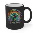 Musical Teacher Teaching Music Is My Jam Rainbow Tie Dye Graphic Print Coffee Mug, trending gift Musical Teacher Teaching Music Is My Jam Rainbow Tie Dye Graphic Print Coffee Mug, trending gift