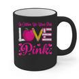 In October We Wear Pink Love Teacher Breast Cancer Awareness Graphic Print Coffee Mug, trending gift In October We Wear Pink Love Teacher Breast Cancer Awareness Graphic Print Coffee Mug, trending gift