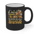 One Thankful Substitute Teacher Turkey Leopard Thanksgiving For Men Women Graphic Print Coffee Mug, trending gift