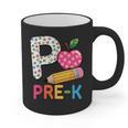 P Is For Pre K Teacher Student Pencil Apple Back To School Graphic Print Coffee Mug, trending gift P Is For Pre K Teacher Student Pencil Apple Back To School Graphic Print Coffee Mug, trending gift