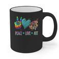 Peace Love Art Painting Palette Art Teacher Graphic Print Coffee Mug, trending gift Peace Love Art Painting Palette Art Teacher Graphic Print Coffee Mug, trending gift