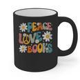 Peace Love Books Bookworm Librarian Reading Teacher Groovy Graphic Print Coffee Mug, Groovy Teacher Gifts, trending gift Peace Love Books Bookworm Librarian Reading Teacher Groovy Graphic Print Coffee Mug, Groovy Teacher Gifts, trending gift