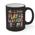 Play Is Learning Teacher First Day Of School Back To School Graphic Print Coffee Mug, trending gift