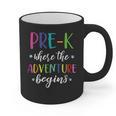 Pre-K Teacher Adventure Begins First Day Preschool Teachers Graphic Print Coffee Mug, trending gift Pre-K Teacher Adventure Begins First Day Preschool Teachers Graphic Print Coffee Mug, trending gift