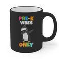 Pre-K Vibes Only Penguin Teachers Kids Back To School Graphic Print Coffee Mug, trending gift