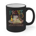 Prove It Text Evidence English Teacher Reading Teacher Graphic Print Coffee Mug, English Teacher Gifts, trending gift