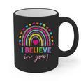 Rainbow I Believe In You Teacher Testing Day Graphic Print Coffee Mug, trending gift Rainbow I Believe In You Teacher Testing Day Graphic Print Coffee Mug, trending gift