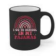 Rainbow Homeschool Mom Teacher I Go To School In My Pajamas Graphic Print Coffee Mug, Couple Gifts, trending gift Rainbow Homeschool Mom Teacher I Go To School In My Pajamas Graphic Print Coffee Mug, Couple Gifts, trending gift