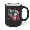 Santa Teacher 67 Math Christmas Xmas Holiday Number 67 Graphic Print Coffee Mug, trending gift