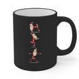 Santa Yoga Poses For Yogi Teacher Christmas Yoga Poses Graphic Print Coffee Mug, trending gift